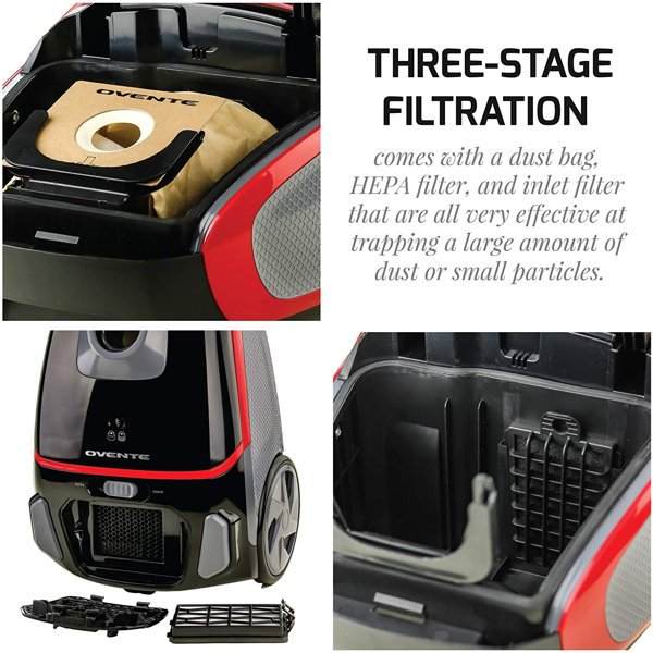 Ovente Canister Vacuum & Reviews Wayfair